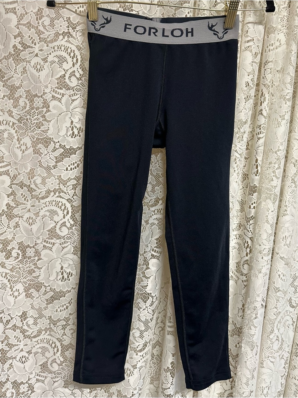 Youth Forloh Deep Space Black Base Layer Bottoms